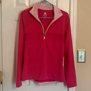 Pink adidas athletic pullover